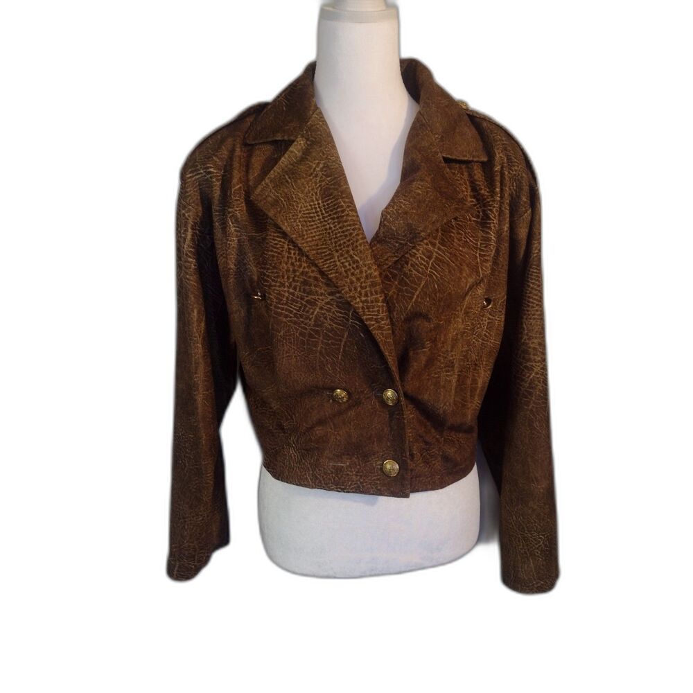 Vintage Joe Benbasset Cropped Blazer Jacket 90s Equestrian Preppy Old Money